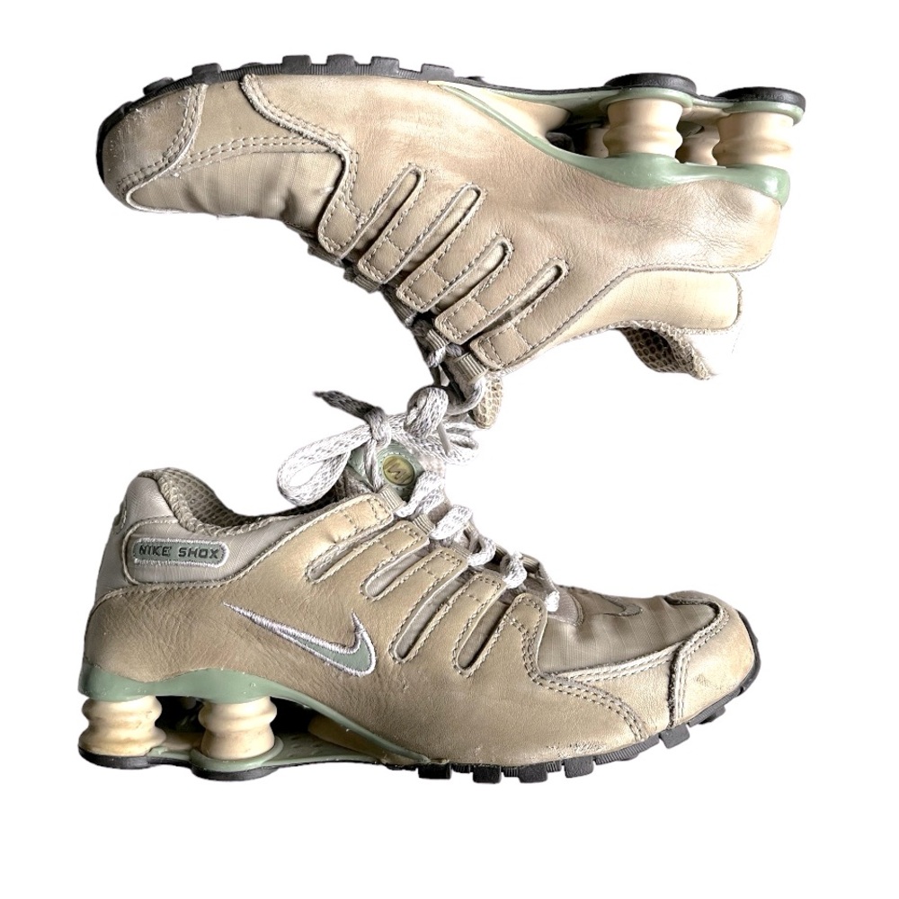 Nike Shox Nz, Beige, Lt Green & Lt Pink, Size 6.5